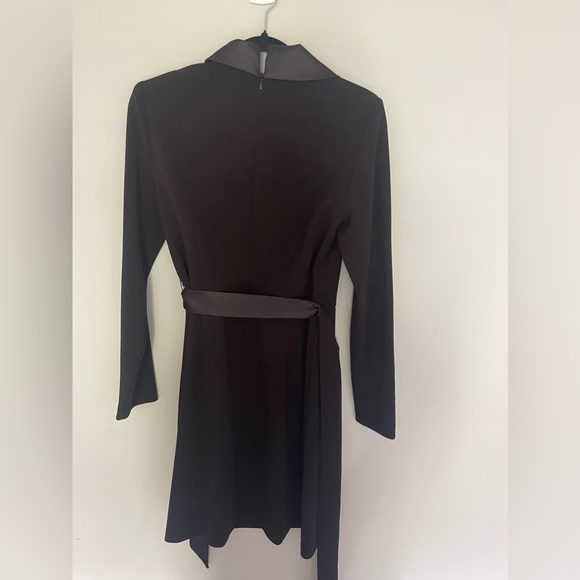 Adrianna Papell Tuxedo Sheath Dress Black size 8 - Picture 5 of 7